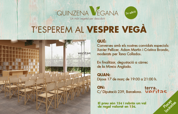 Quincena Vegana en Terra Veritas, con un catering saludable de Mireia Anglada