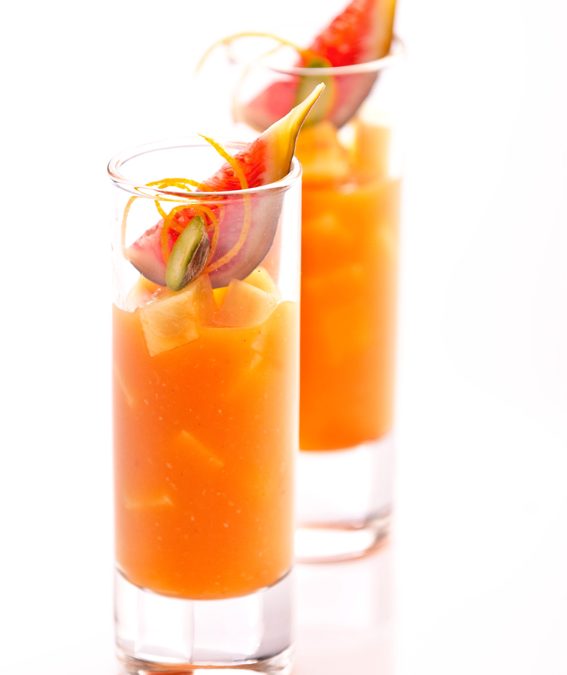Crema de horchata de chufa y naranja